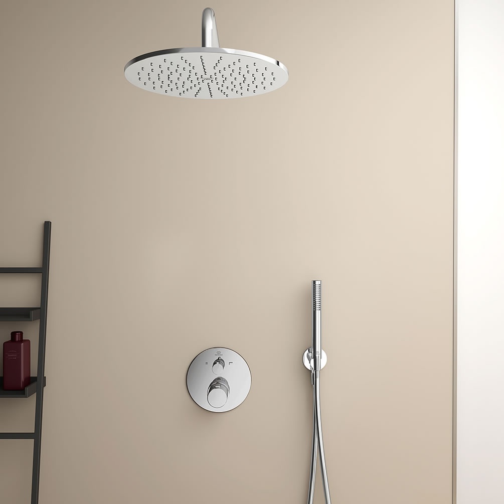 Lifestyle image of Ideal Standard Ceratherm T100 Concealed Thermostatic Rainfall Shower Set